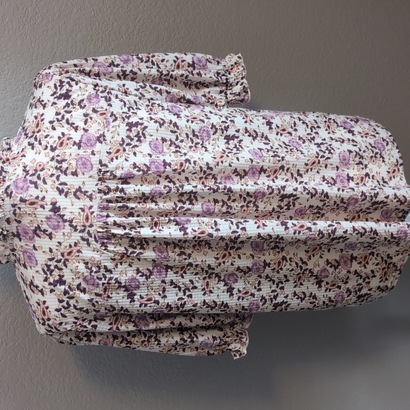 Melloday Floral Ribbed Top - Picture 3 of 7